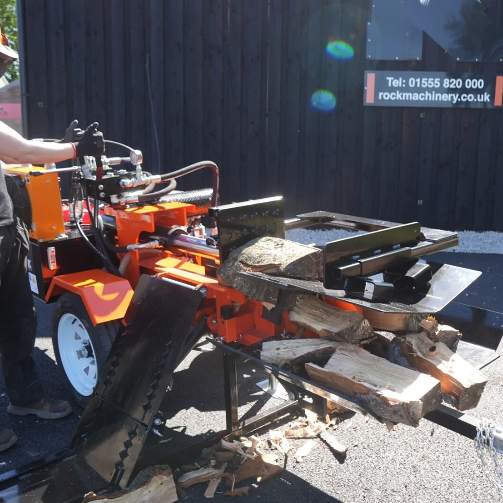 Rock 37 Ton Box Wedge Horizontal Petrol Log Splitter