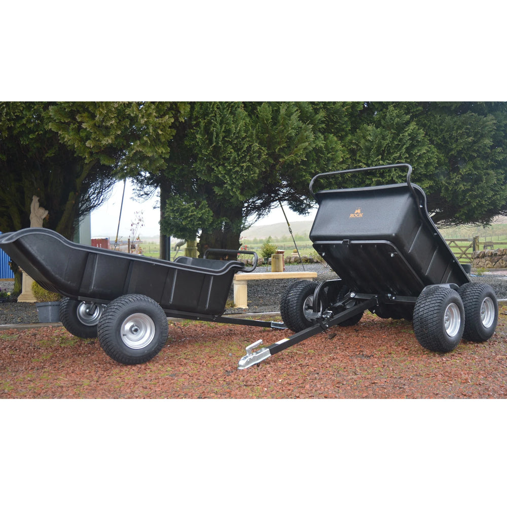 Rock 1500lb 4-Wheel ATV Tipping Trailer