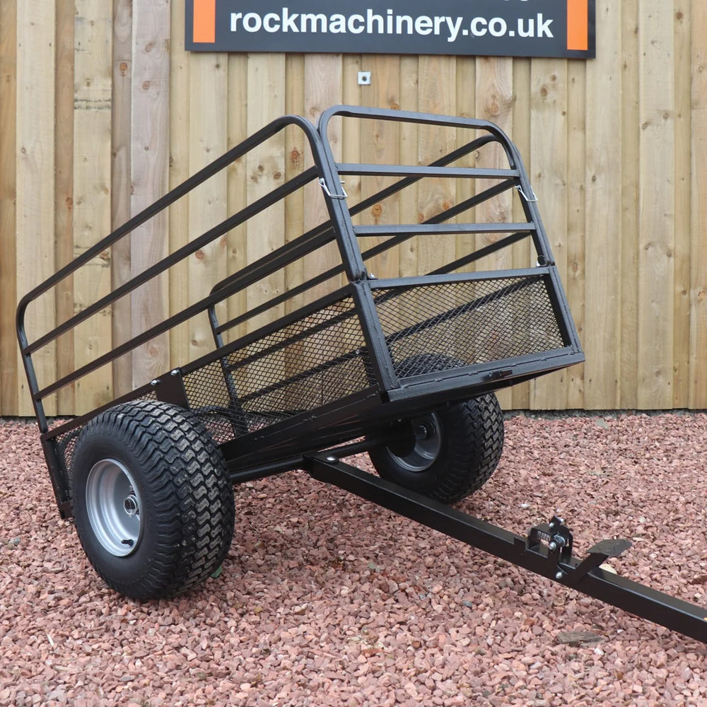 Rock 567kg Heavy-Duty Mesh ATV Tipping Cart