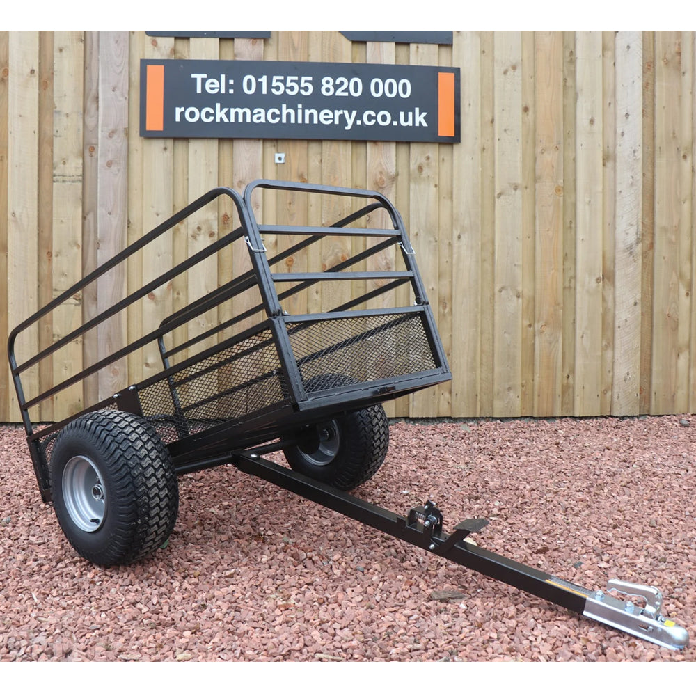 Rock 567kg Heavy-Duty Mesh ATV Tipping Cart