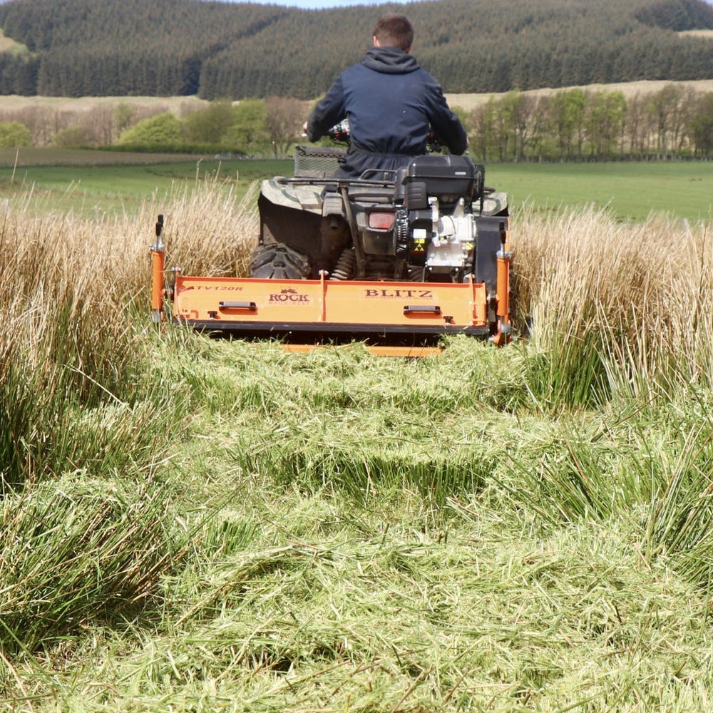 Rock Blitz ATV120R Towed Flail Mower