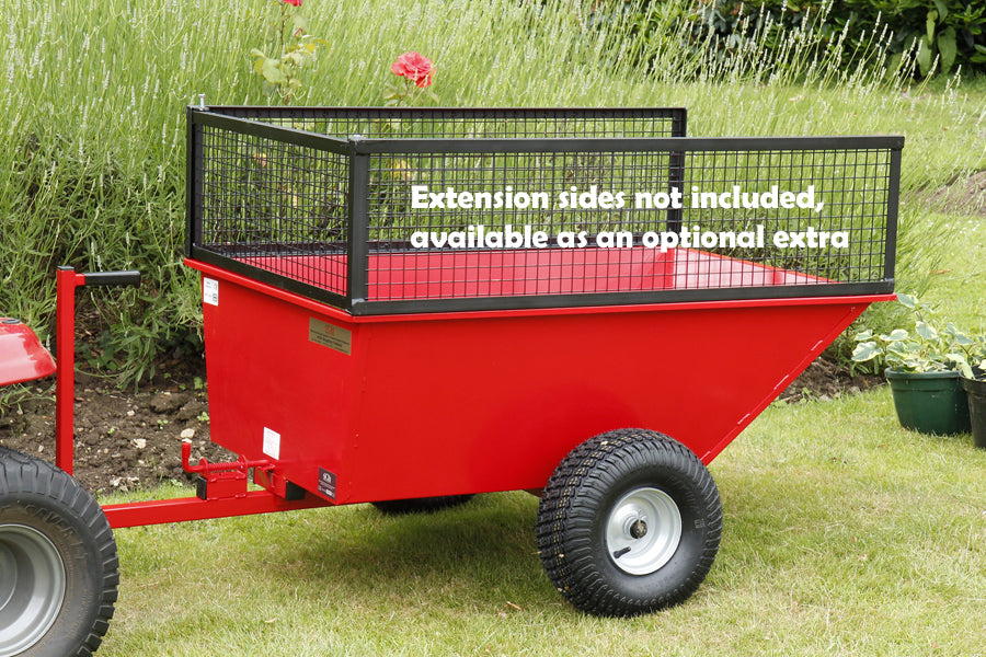 SCH GDTT 500kg Steel Tipping Dump Trailer with Wide Profile Wheels