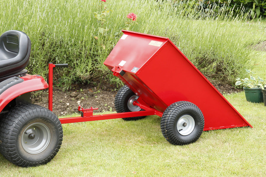 SCH GDTT 500kg Steel Tipping Dump Trailer with Wide Profile Wheels