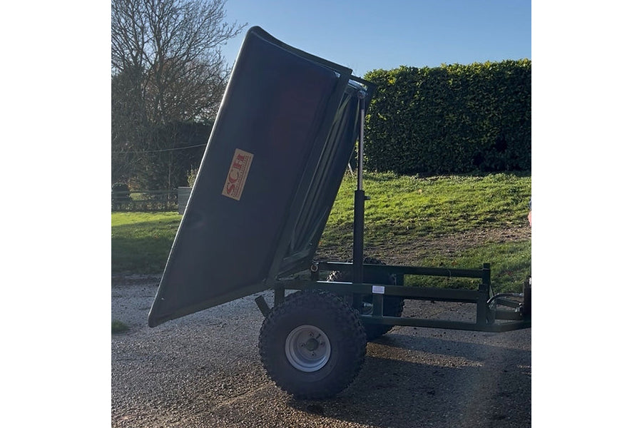 SCH LCPTPHTE Large 750kg Capacity Plastic Tipping Trailer with Electric Hydraulic Tip