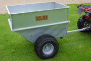 SCH QDGT 500kg Large Capacity Galvanised Tipping Trailer with Flotation Wheels