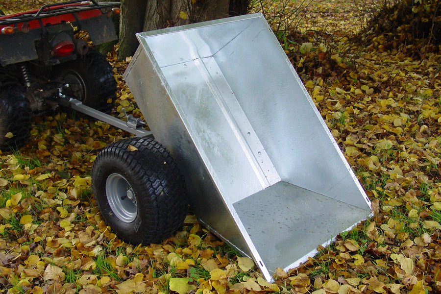 SCH QDT 500kg Galvanised Tipping Dump Trailer with Flotation Wheels