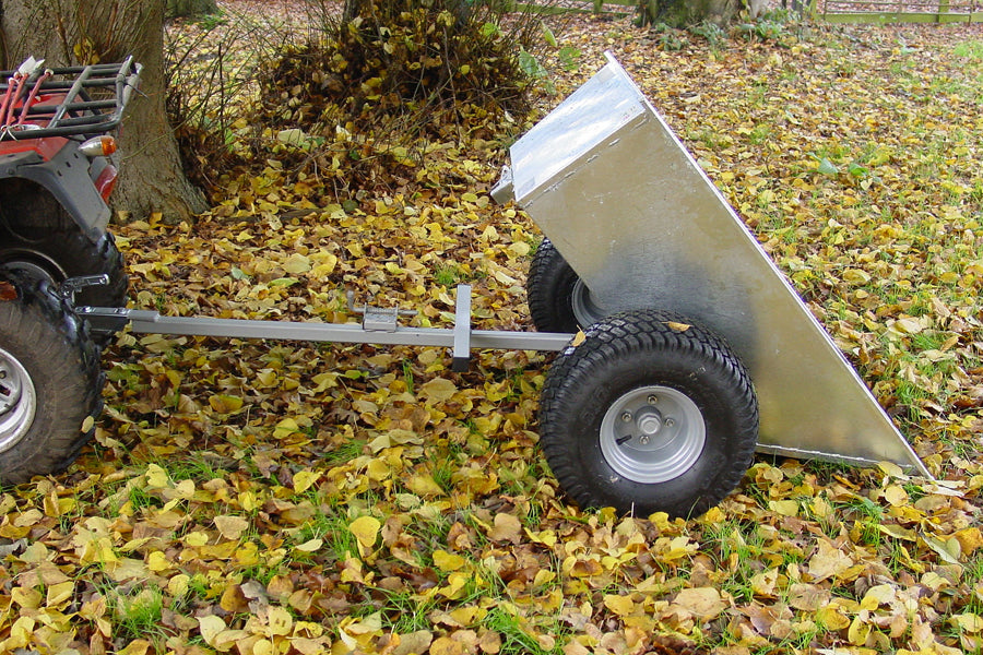 SCH QDT 500kg Galvanised Tipping Dump Trailer with Flotation Wheels