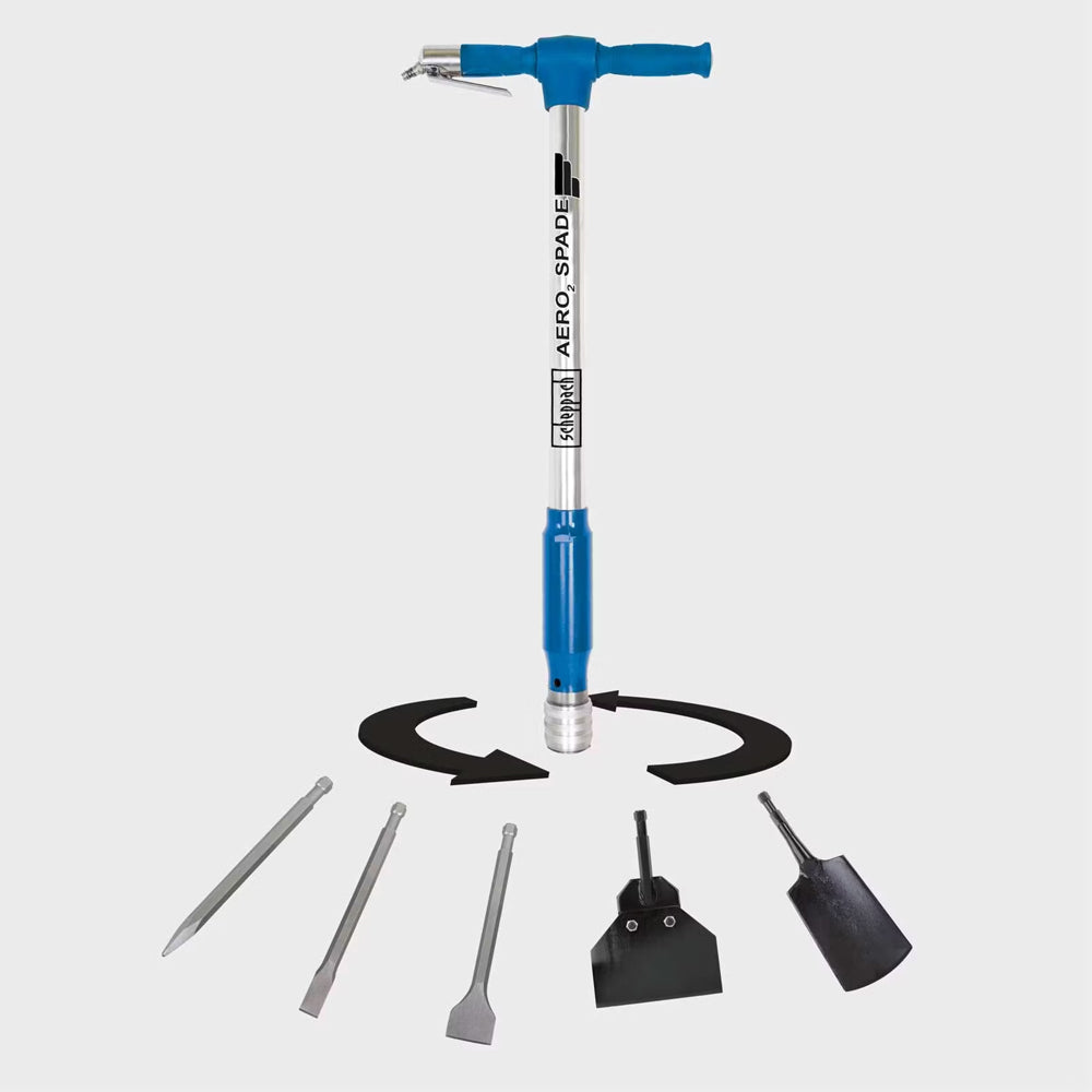 Scheppach Aero² Spade 5-in-1 Pneumatic Air Spade