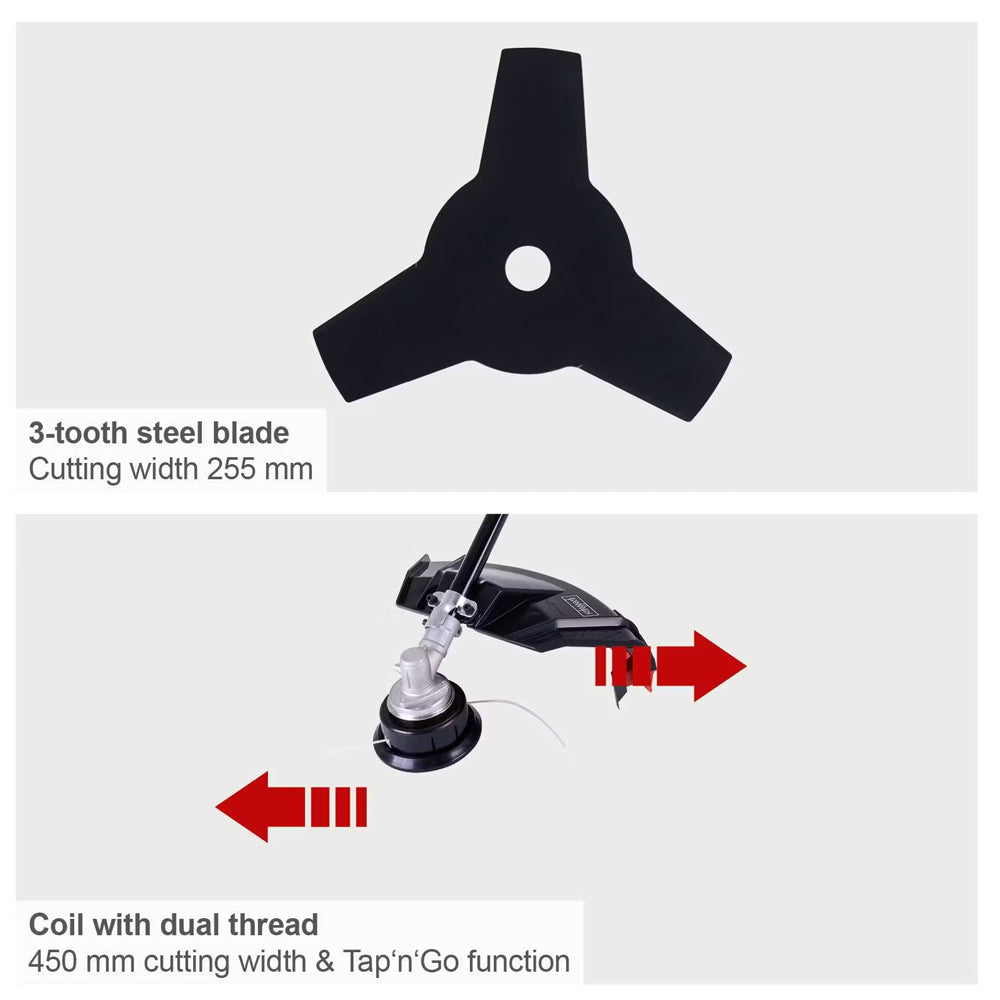 Scheppach BCH3300PB 2-in-1 Brush Cutter / Grass Trimmer