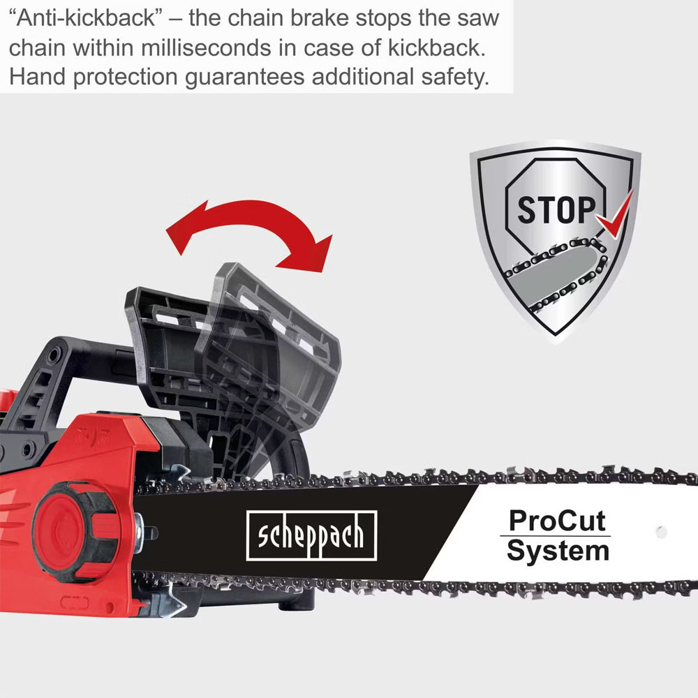 Scheppach CSE2600 46cm 2400W Electric Chainsaw