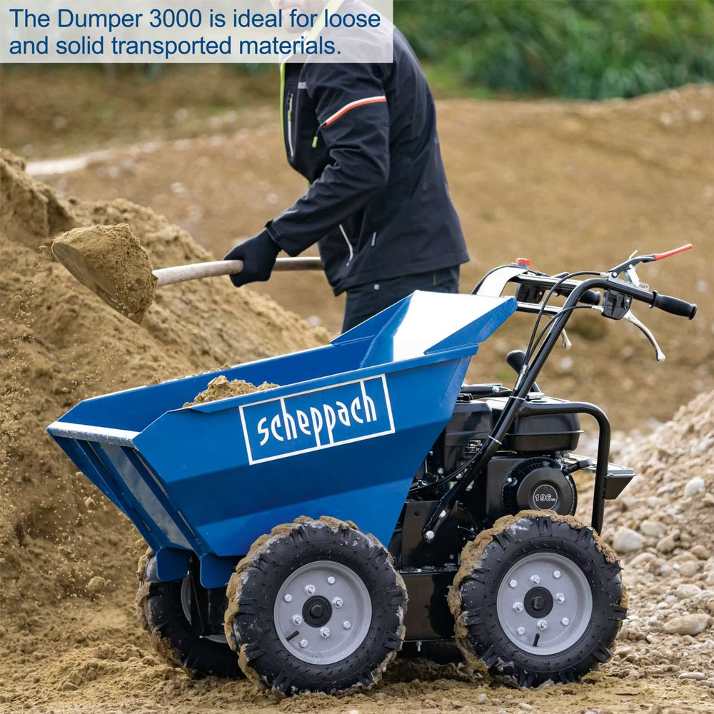 Scheppach DP3000 300kg Power Barrow / Mini Dumper