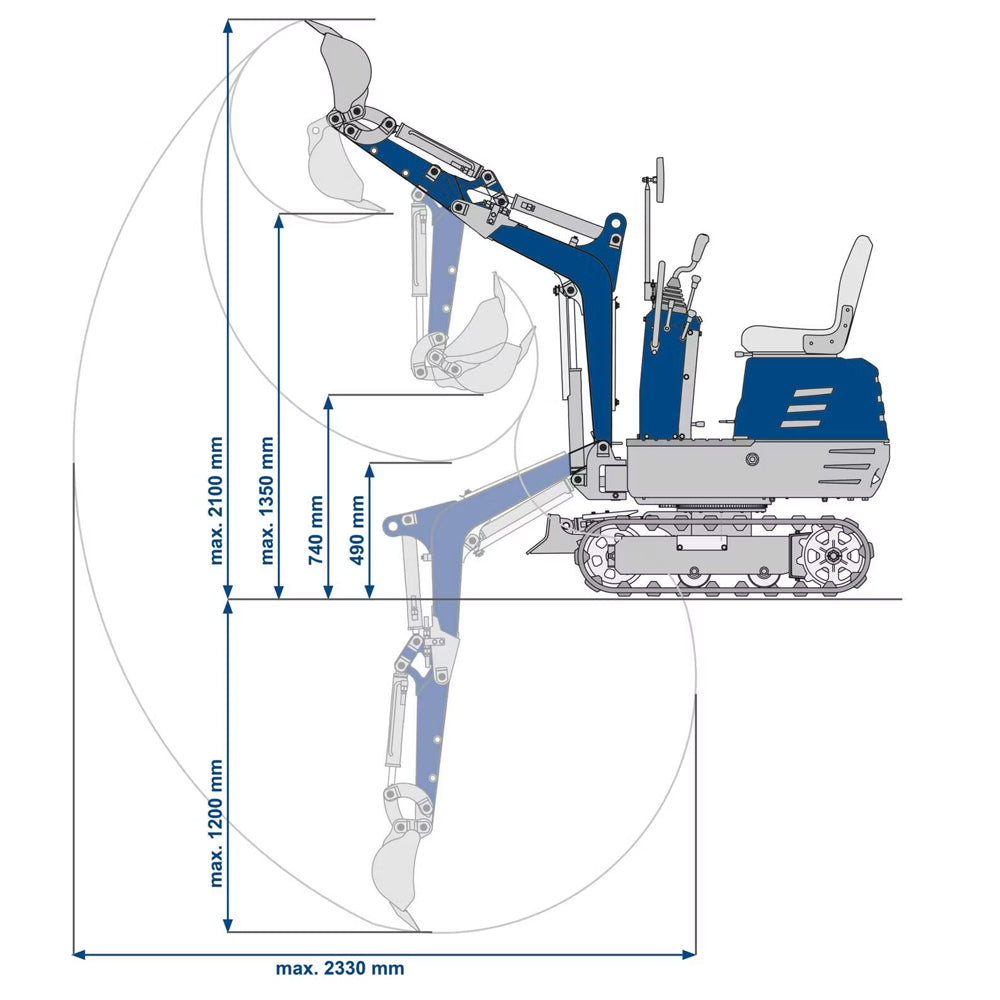 Scheppach EXC815 Mini Excavator