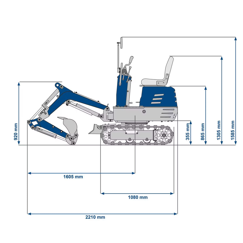 Scheppach EXC815 Mini Excavator