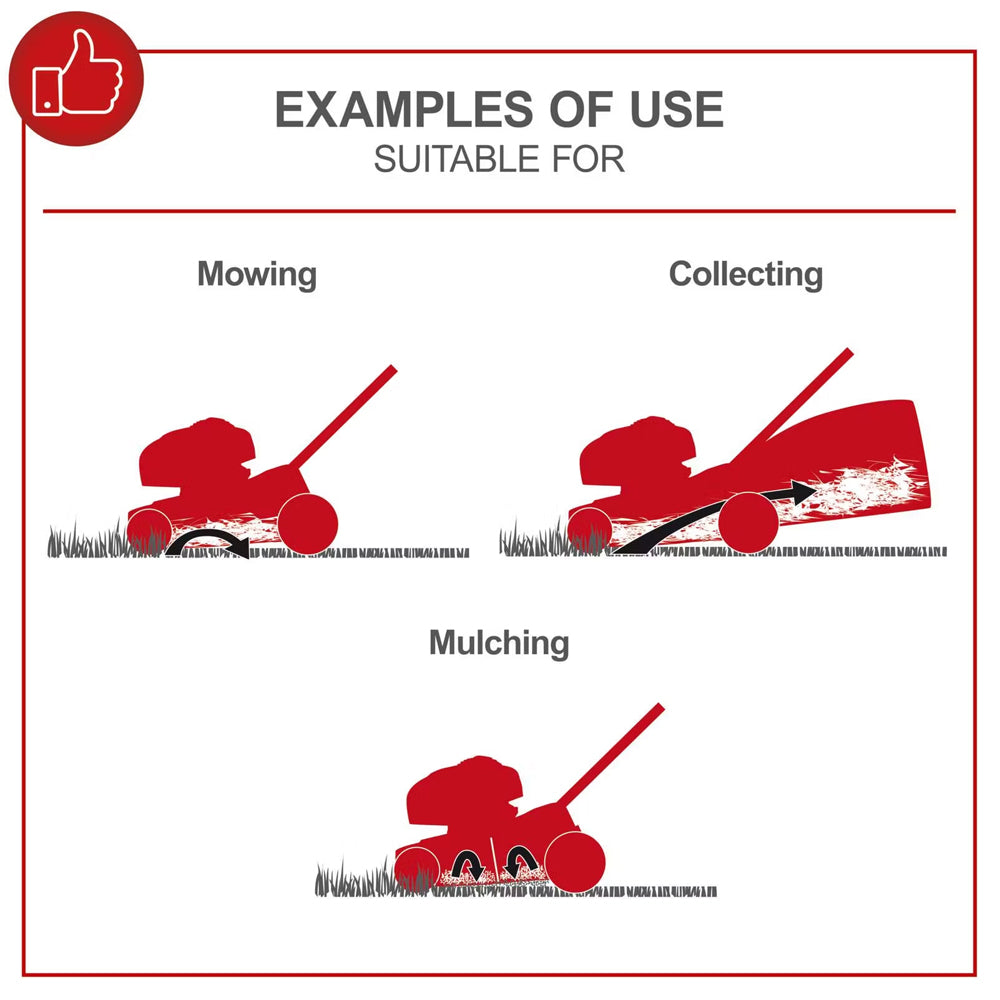 Scheppach MS150-46E 4-in-1 Self-Propelled Petrol Lawn Mower [Electric Start]