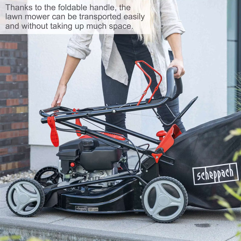 Scheppach MS161-46 4-in-1 Self-Propelled Petrol Lawn Mower