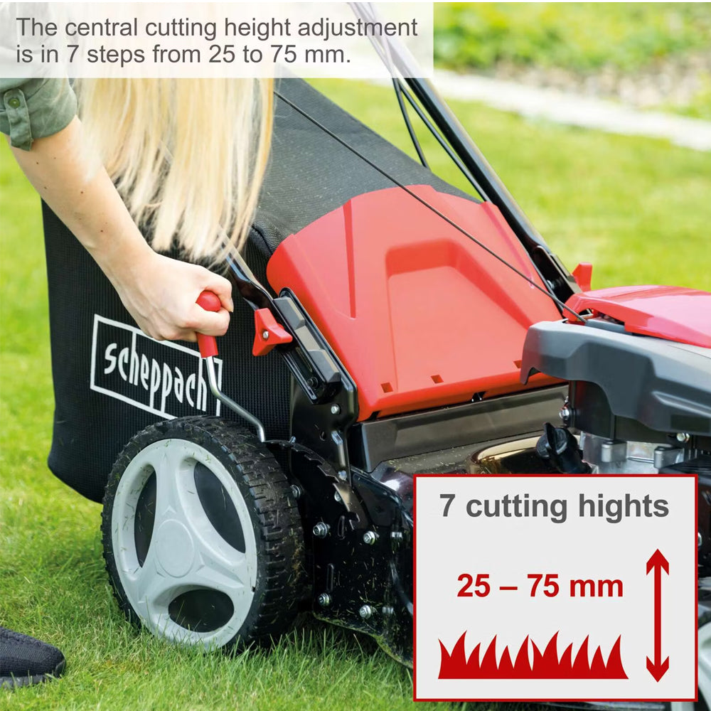 Scheppach MS173-51 4-in-1 Self-Propelled Petrol Lawn Mower