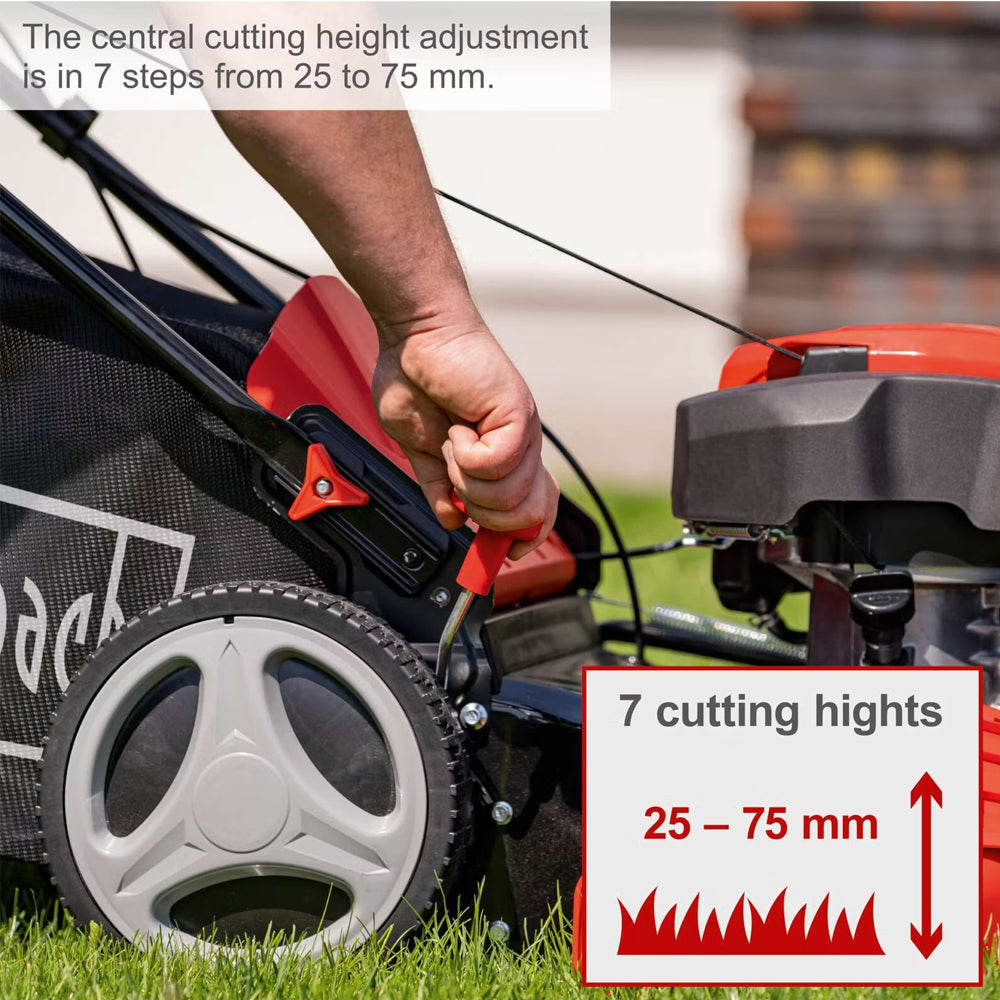Scheppach MS225-53 4-in-1 Self-Propelled Petrol Lawn Mower