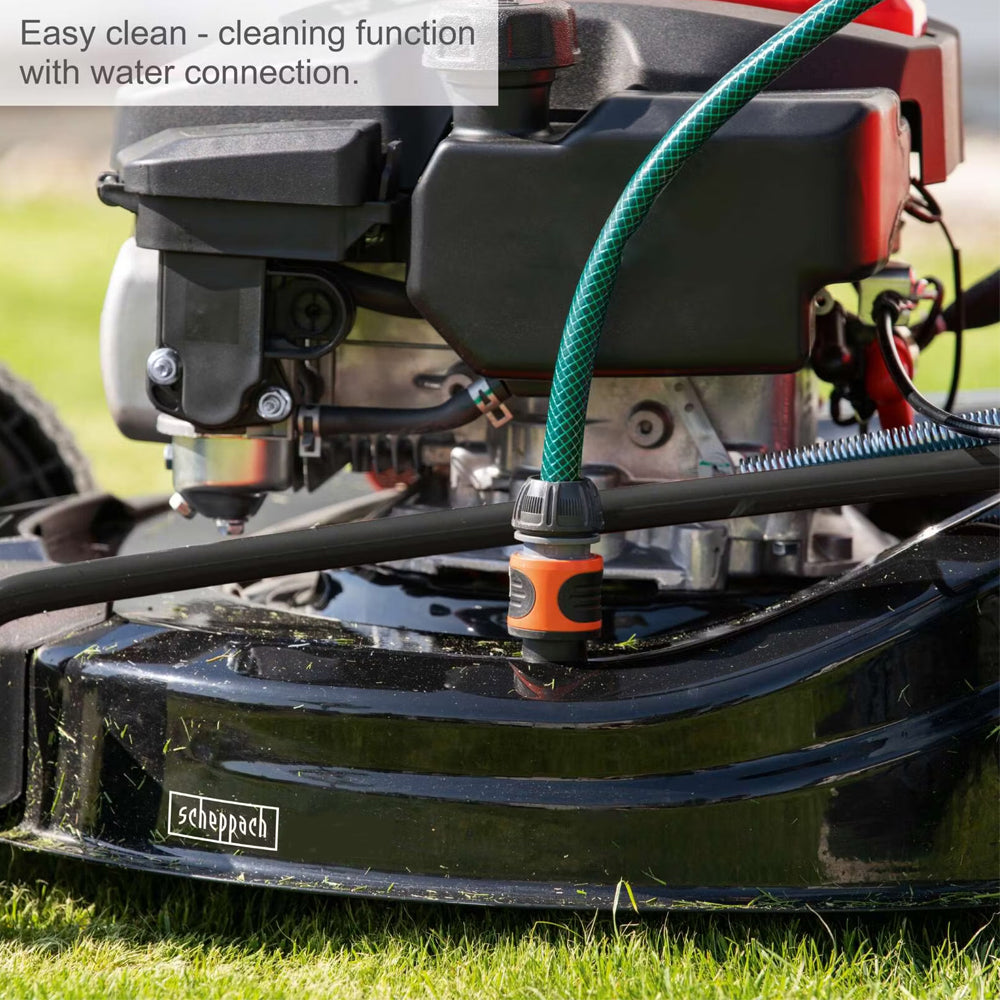 Scheppach MS225-56E 4-in-1 Self-Propelled Petrol Lawn Mower [Electric Start]