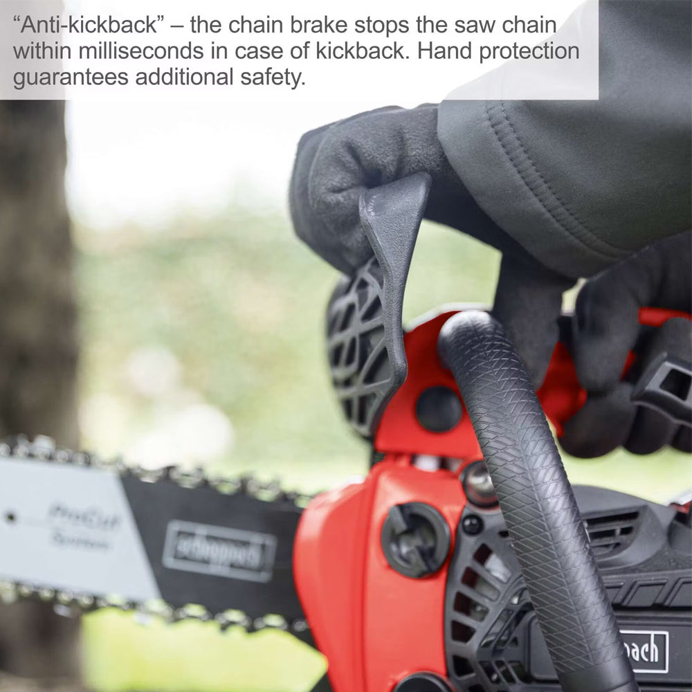 Scheppach PCS26 Petrol Top Handle Pruning Chainsaw 25.4cc/10"