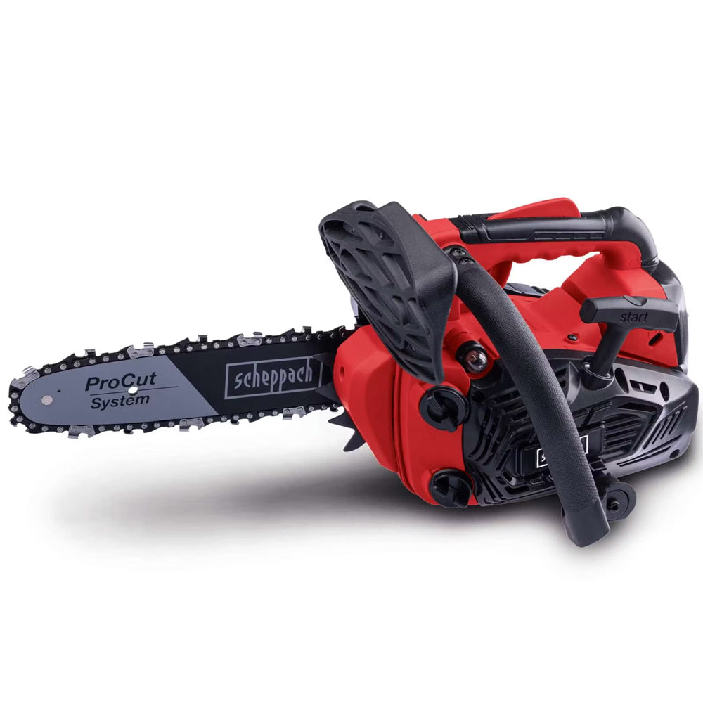 Scheppach PCS26 Petrol Top Handle Pruning Chainsaw 25.4cc/10"