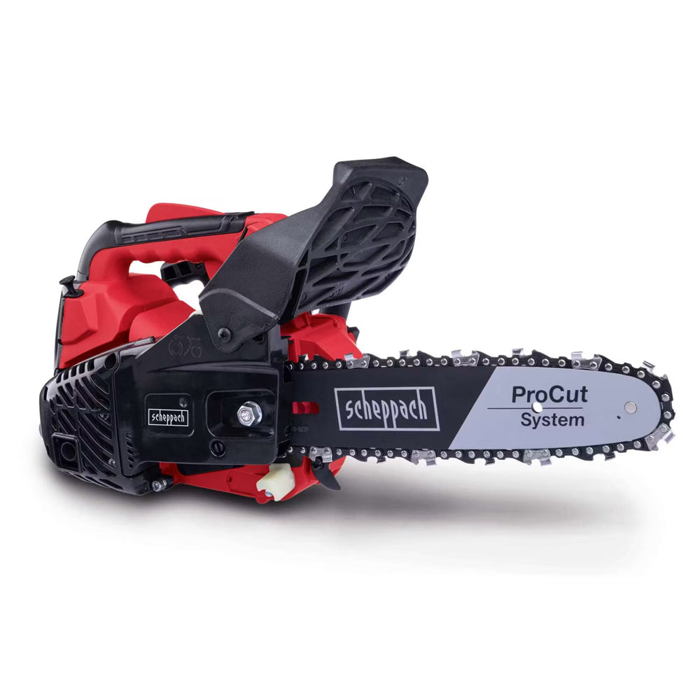 Scheppach PCS26 Petrol Top Handle Pruning Chainsaw 25.4cc/10"