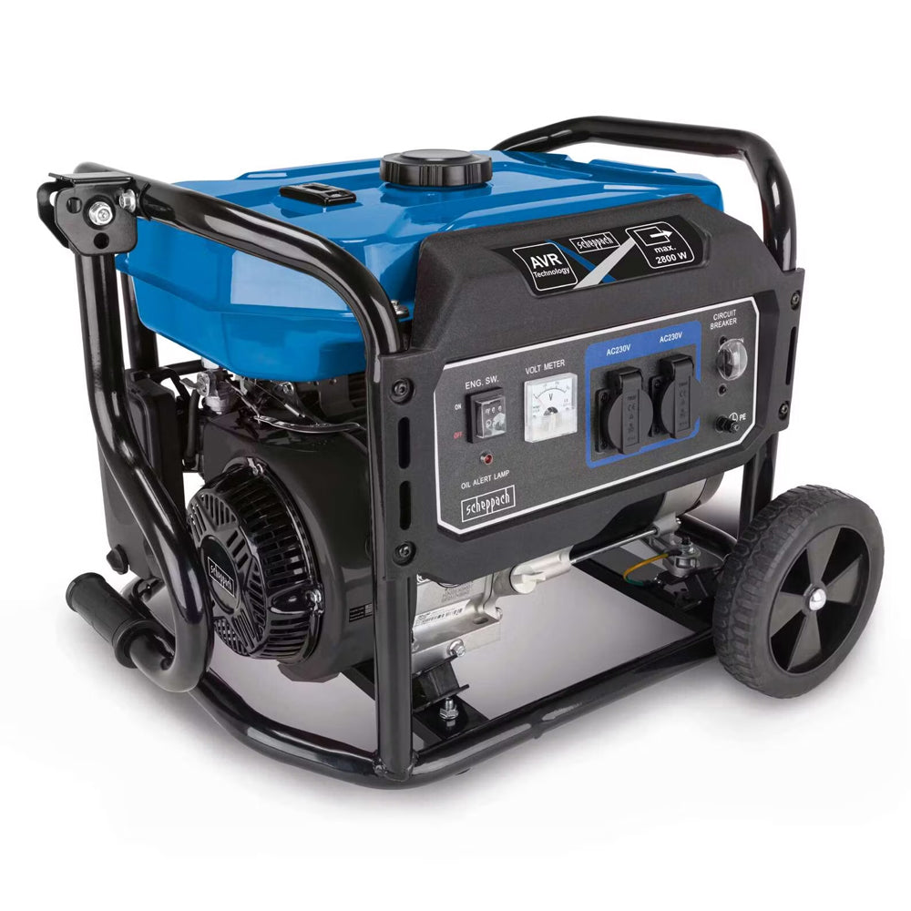 Scheppach SG3200x 2800W Open-Framed Petrol AVR Generator