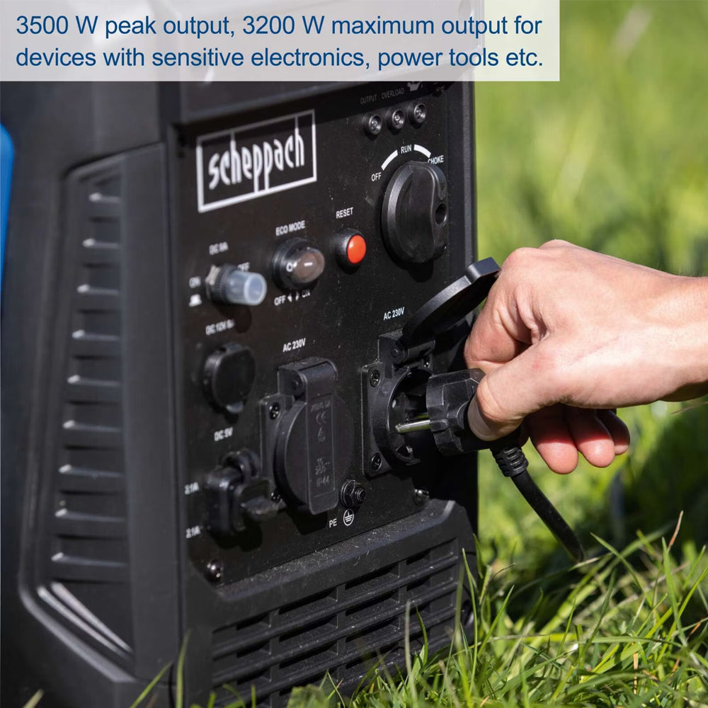 Scheppach SG3500i 3000W Petrol Inverter Generator