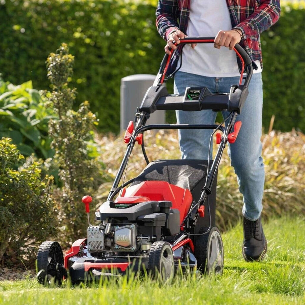 Scheppach MS173-51E 4-in-1 Self-Propelled Petrol Lawn Mower [Electric Start]