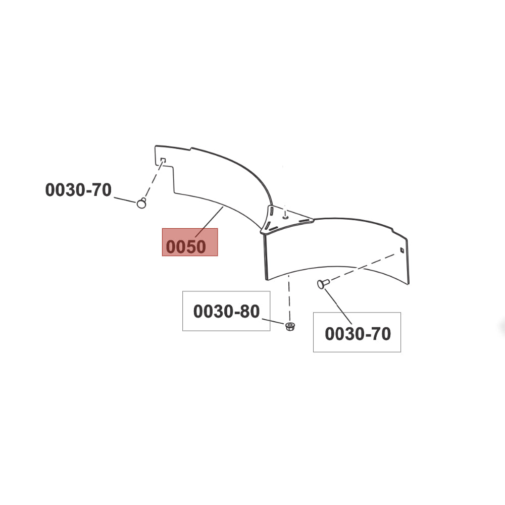 Snapper 84008240 Full-Height Mulch Baffle for ZTX105 Zero-Turn
