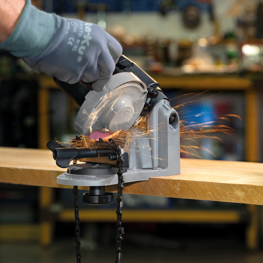 Tecomec MJ 10.8i MICROJolly 10.8V Battery-powered Chainsaw Sharpener/Chain Grinder - Bench-mounted