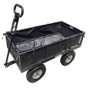 The Handy THDLGT 400kg Deluxe Large Push/Tow Garden Trolley