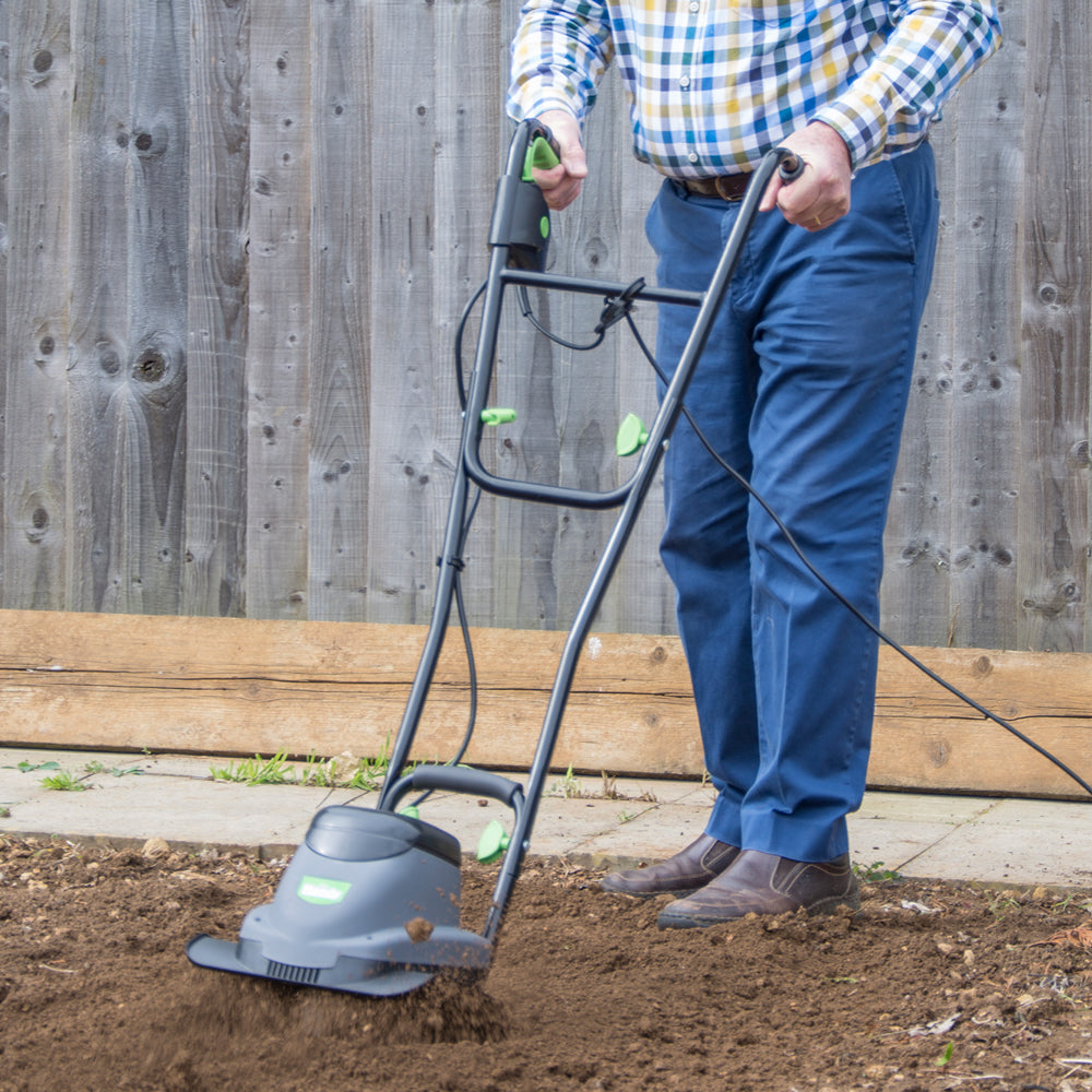 The Handy THET 800W Electric Garden Tiller