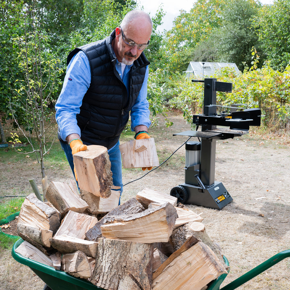 The Handy Pro THPLS8TE 8 Ton Vertical Electric Log Splitter