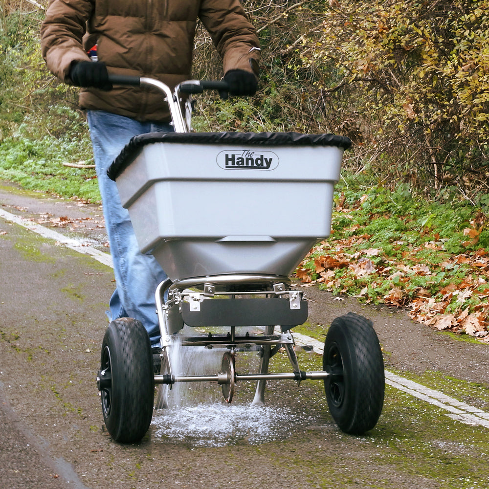 The Handy THSS100 45.5kg Push Salt Spreader