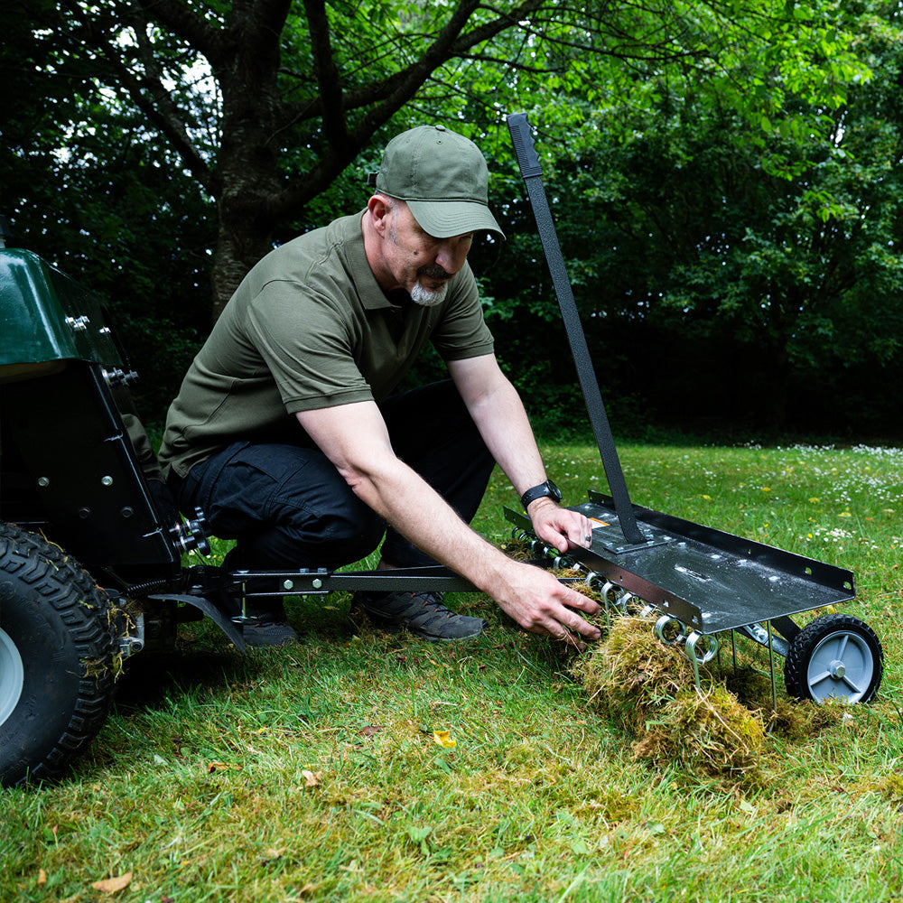 The Handy THTD48 48" Towed Dethatcher