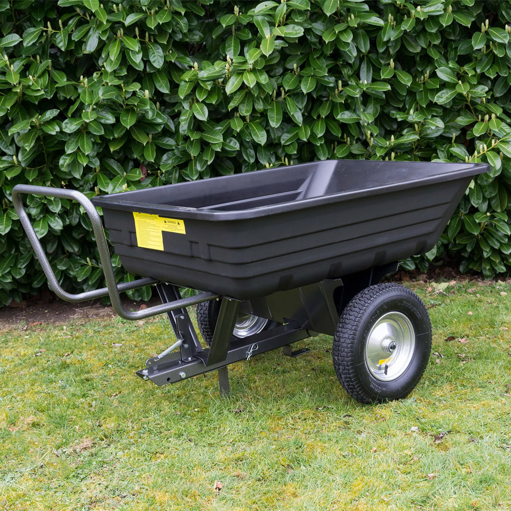 The Handy THTPDC 295kg Towed/Push Poly Dump Cart