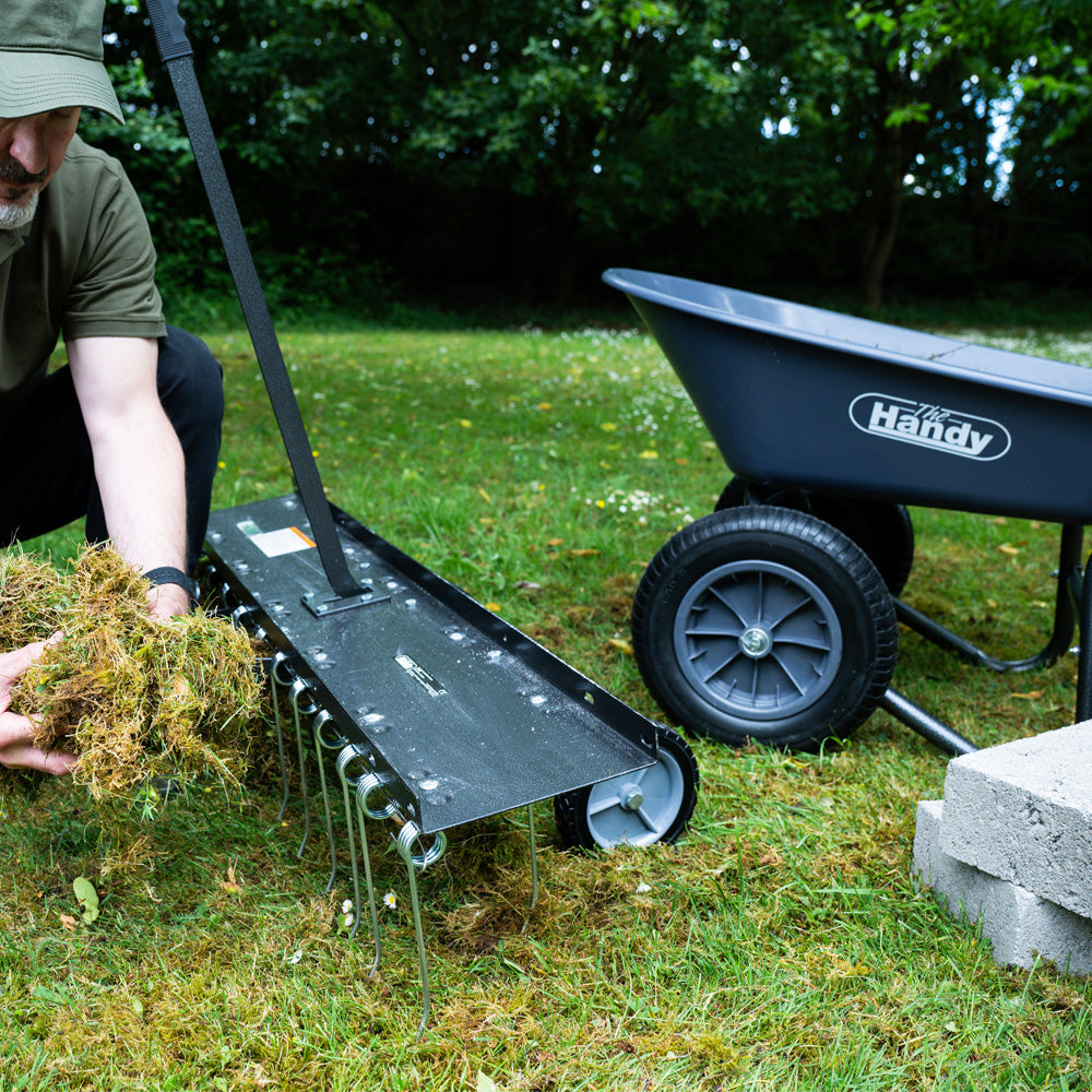 The Handy THWBTWIN 78 Litre Poly Wheelbarrow