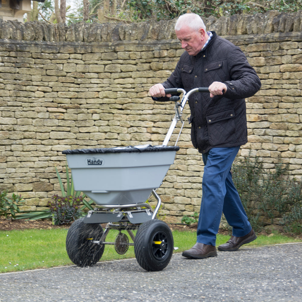 The Handy THSS100 45.5kg Push Salt Spreader
