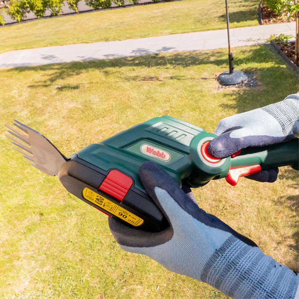 Webb WE7.2GHS 7.2V Cordless 2-in-1 Grass & Shrub Shears