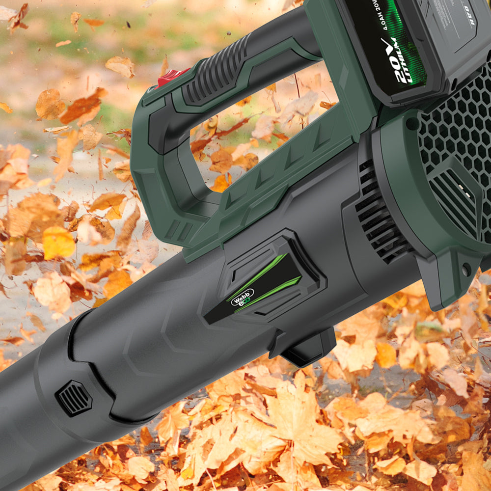 Webb Eco WEV20ABB4 20V Cordless Leaf Blower (with 4Ah Battery & Charger)