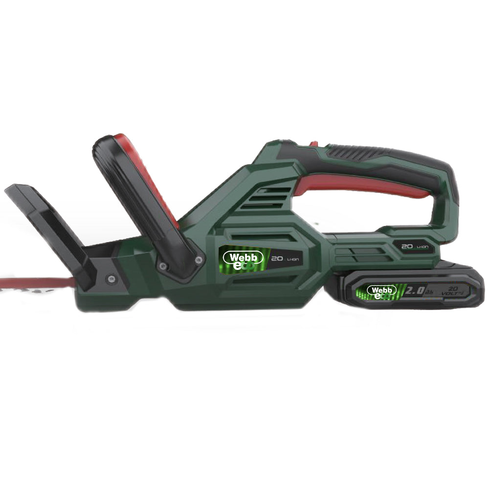 Webb Eco WEV20HTB2 20V Cordless Hedge Trimmer (with 2Ah Battery & Charger)
