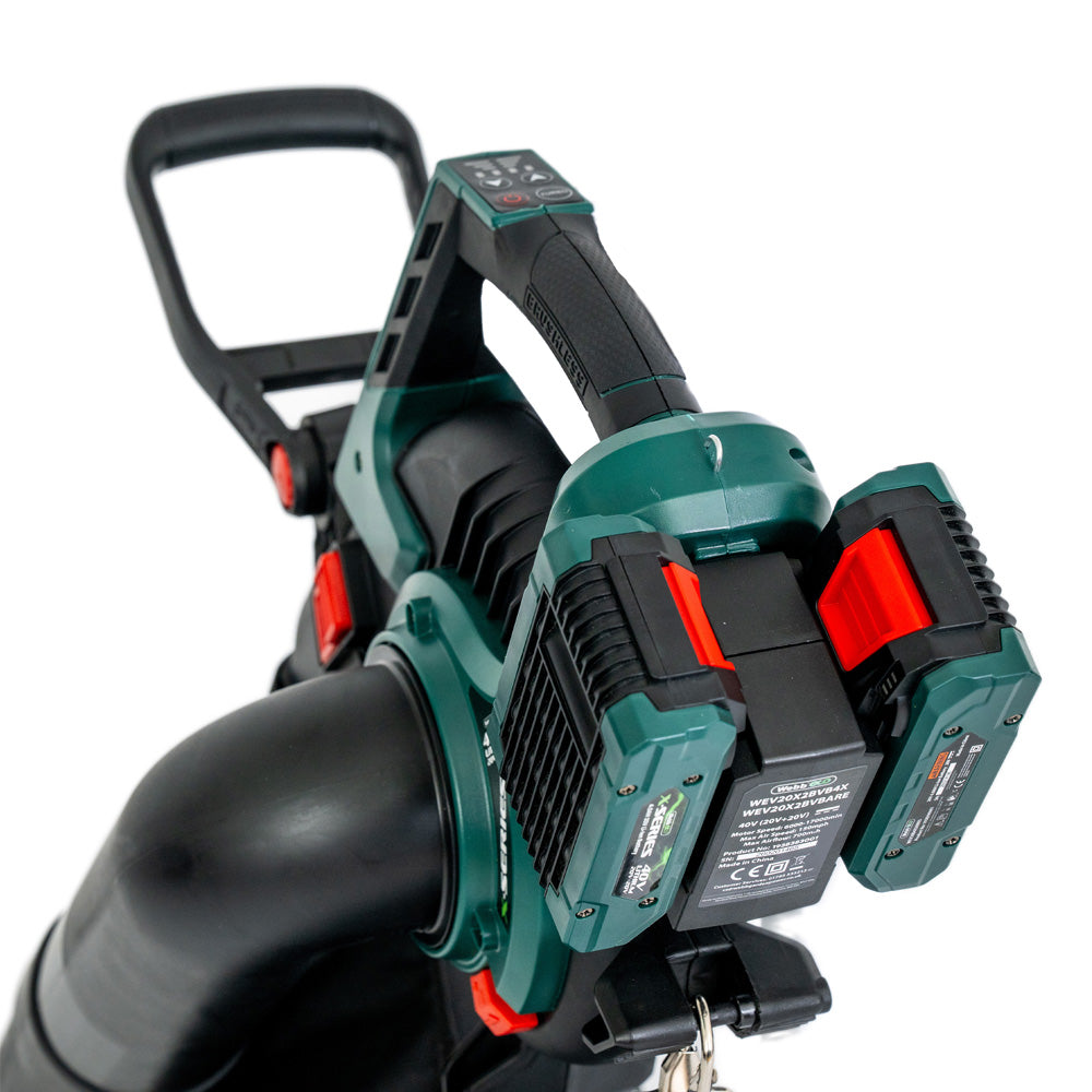 Webb Eco WEV20X2BVBARE X-Series 40V (20V+20V) Cordless Blower Vacuum (Tool Only)