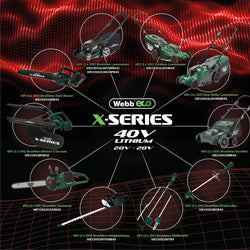 Webb Eco & X Series Cordless Garden Tools
