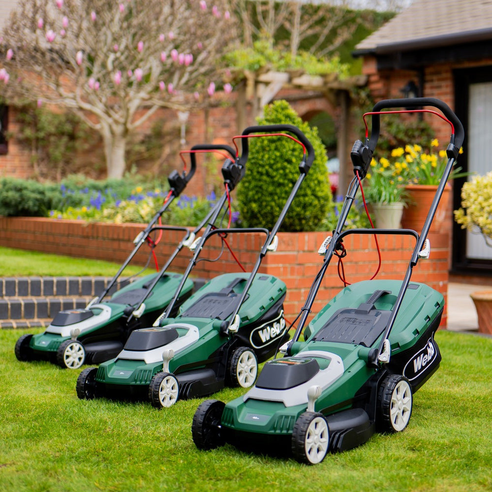 Webb WEER33RR Supreme 33cm (13") Electric Rotary Lawn Mower with Rear Roller