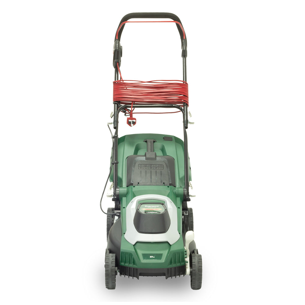 Webb WEER37RR Supreme 37cm (15") Electric Rotary Lawn Mower with Rear Roller