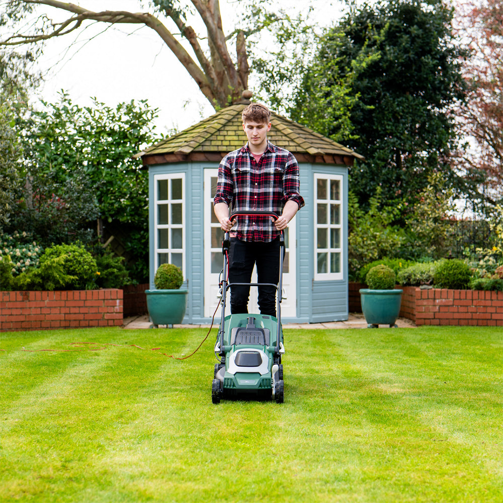 Webb WEER37RR Supreme 37cm (15") Electric Rotary Lawn Mower with Rear Roller