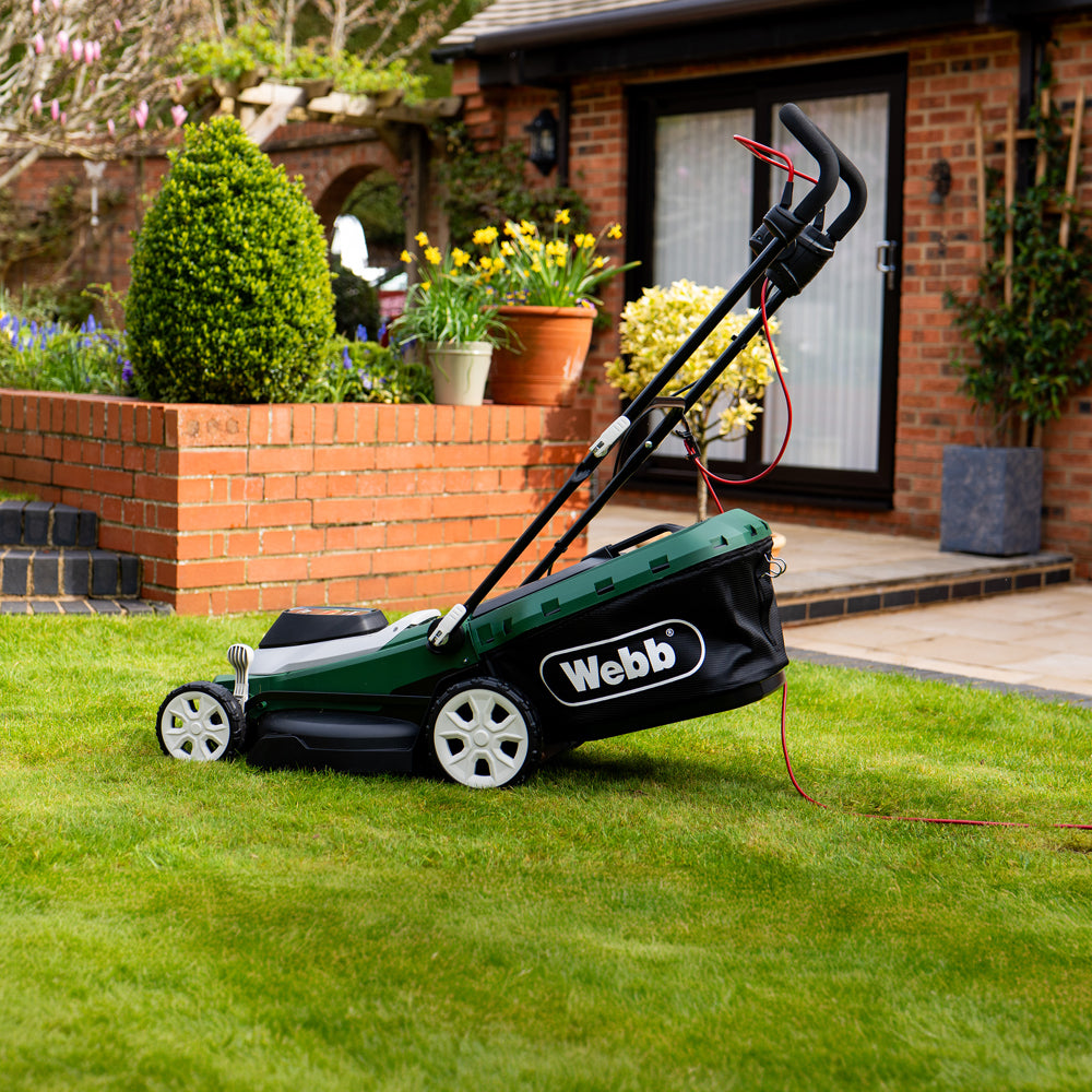 Webb WEER40RR Supreme 40cm (16") Electric Rotary Lawn Mower with Rear Roller