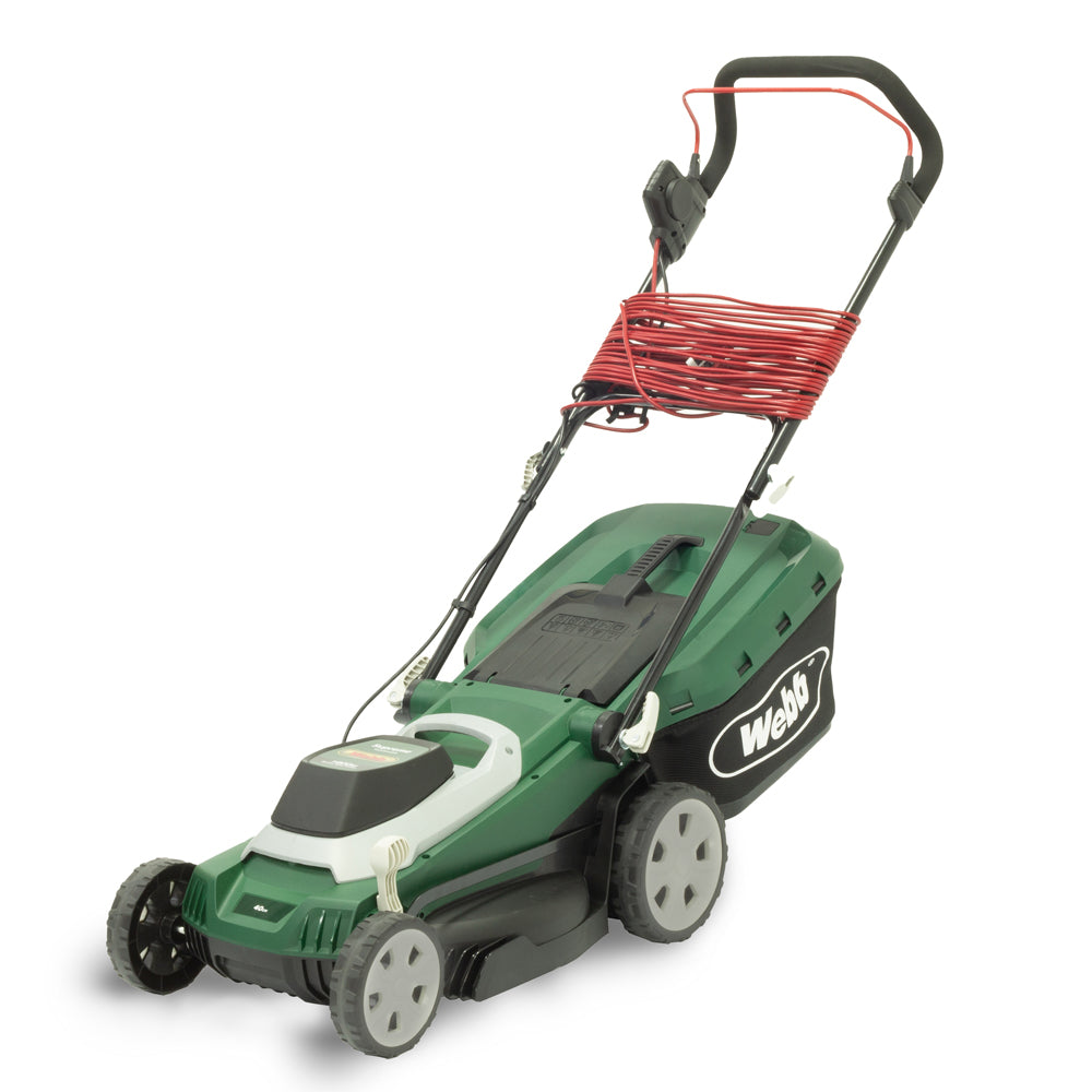 Webb WEER40RR Supreme 40cm (16") Electric Rotary Lawn Mower with Rear Roller