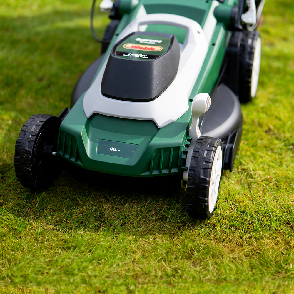 Webb WEER40RR Supreme 40cm (16") Electric Rotary Lawn Mower with Rear Roller