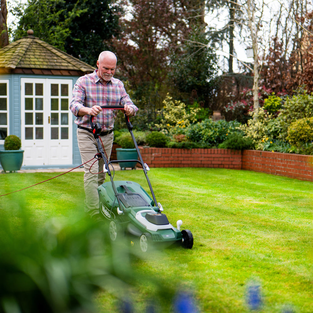 Webb WEER40RR Supreme 40cm (16") Electric Rotary Lawn Mower with Rear Roller